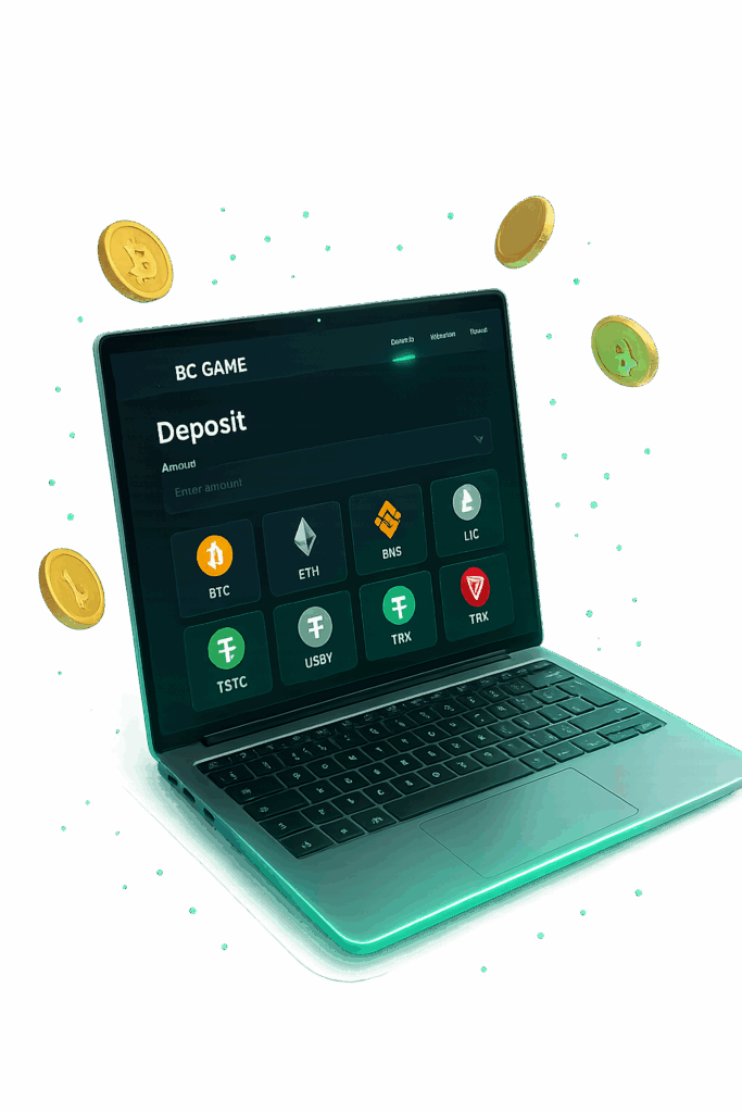 Основные способы внесения депозита в BC.Game
