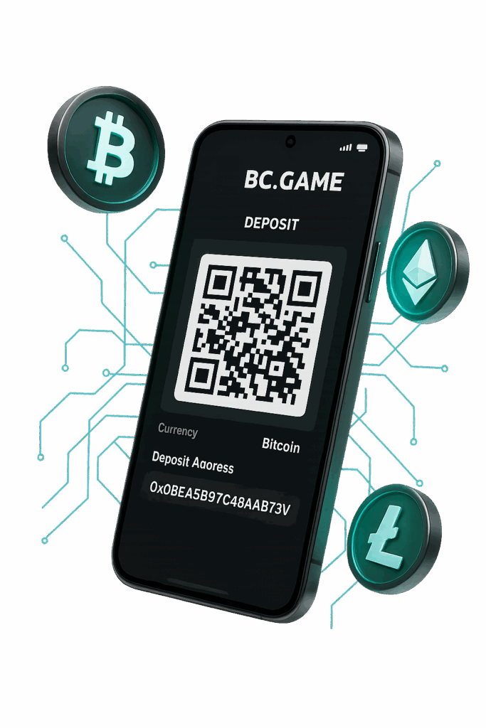 Как пополнить счет BC Game криптовалютой