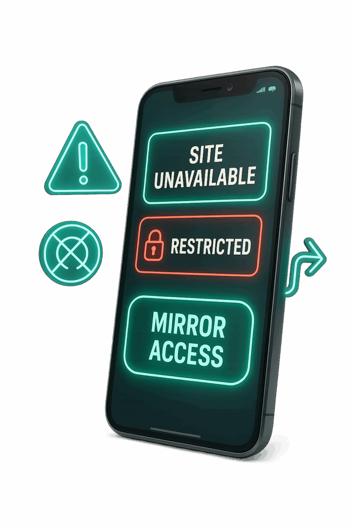 Основные ситуации для использования зеркала BC Game