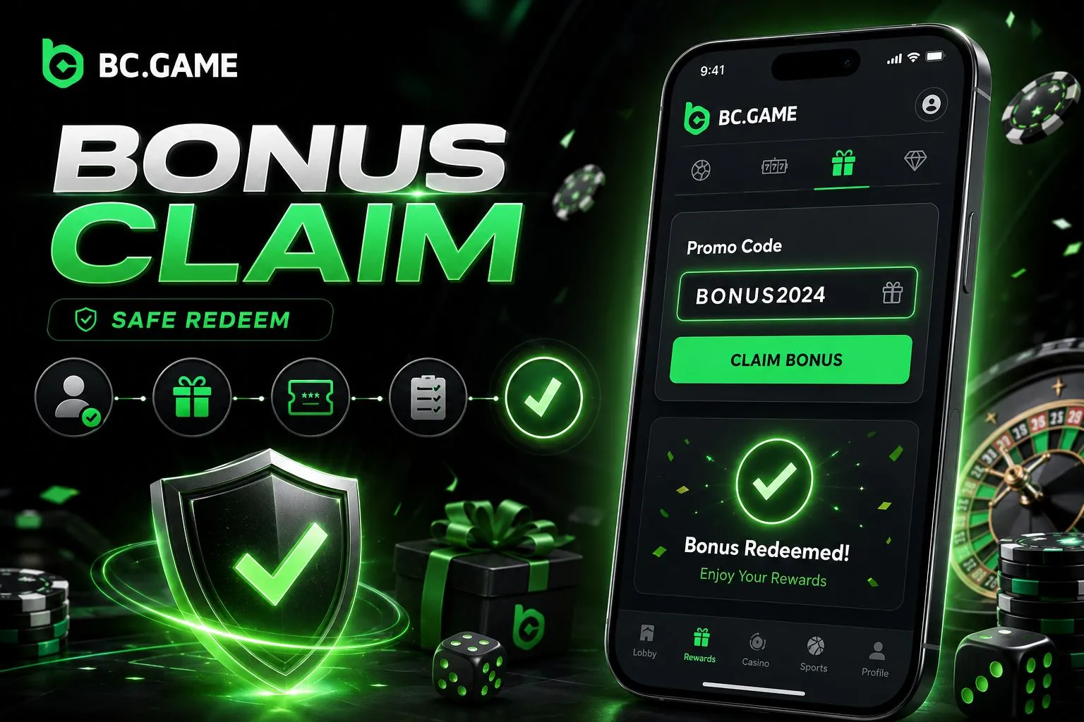 How to redeem BC Game bonus code